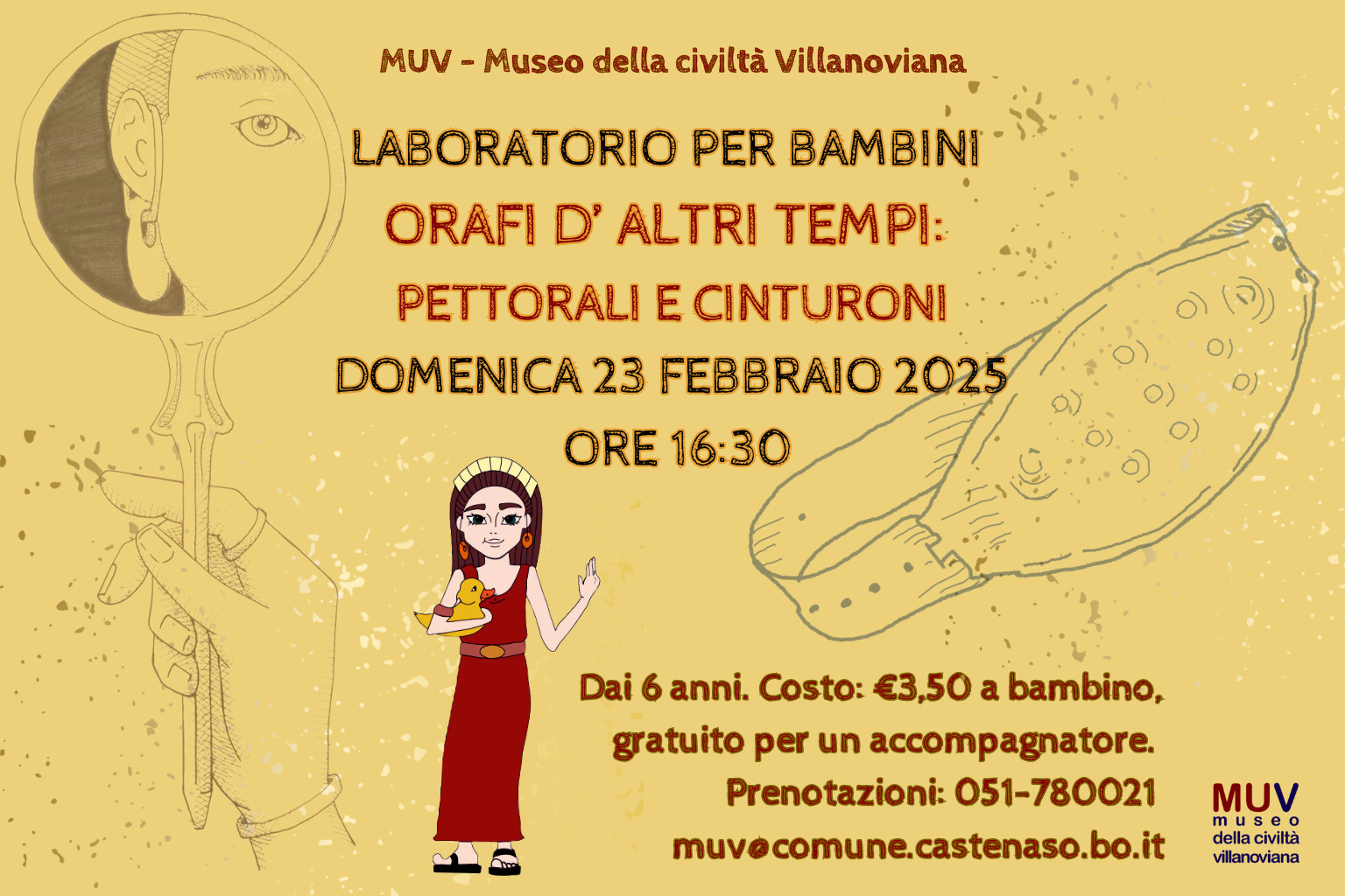 Immagine donna che si rispecchia, cintura orafe.