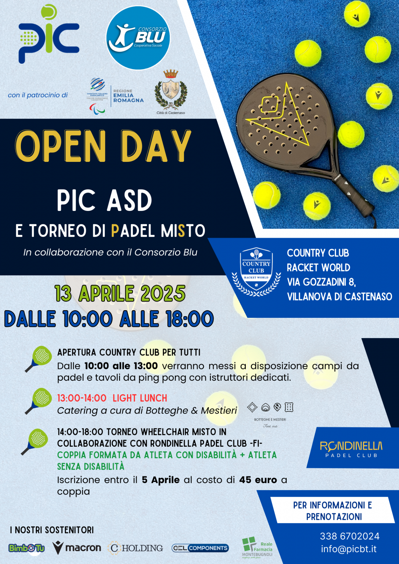 Locandina evento OPEN DAY