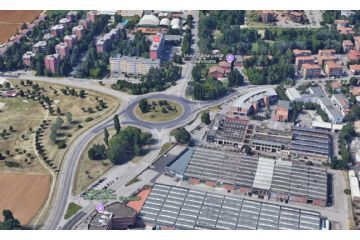 Immagine google earth della rotatoria Villanova, Bo