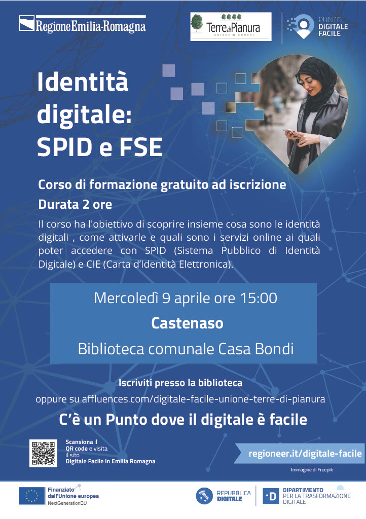 Volantino iniziativa corso sull’identità digitale