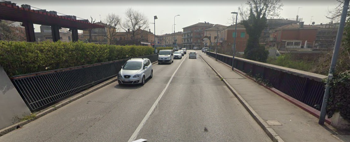 Fotografia google earth ponte Nasica, nuova viabilità