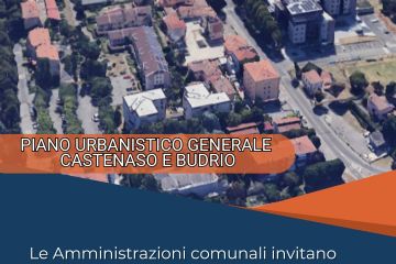 Immagine informativa del PUG. Informazione del questionario, per condividere idee e proposte sul futuro del territorio.