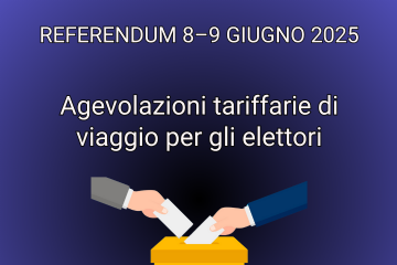 Referendum 8-9 giugno 2025: agevolazioni tariffarie di viaggio per gli elettori