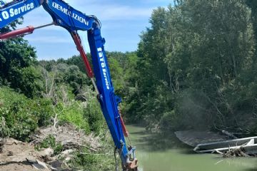 Rimozione macerie Ponte della Pedagna