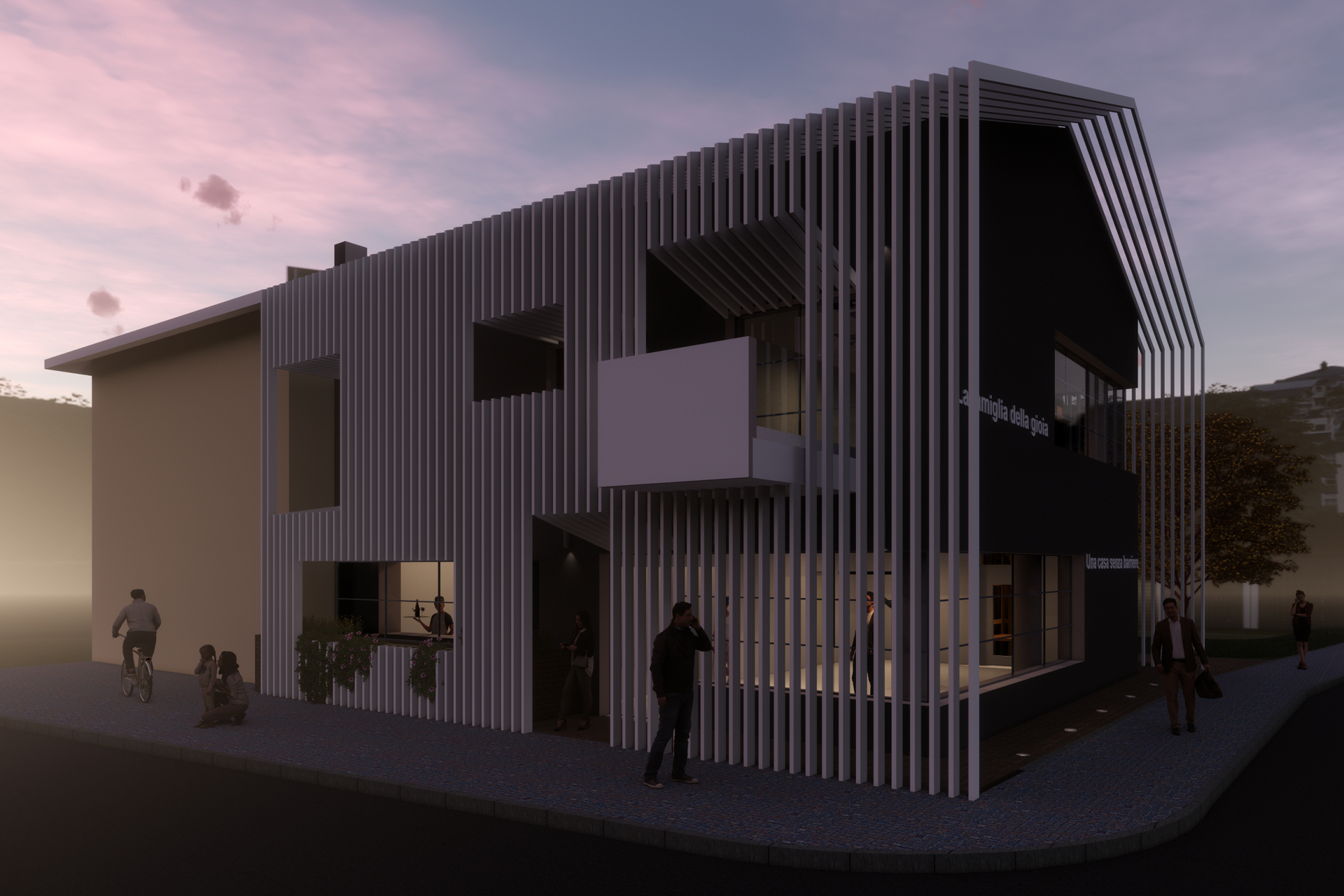 rendering della nuova "Casa Tosarelli"