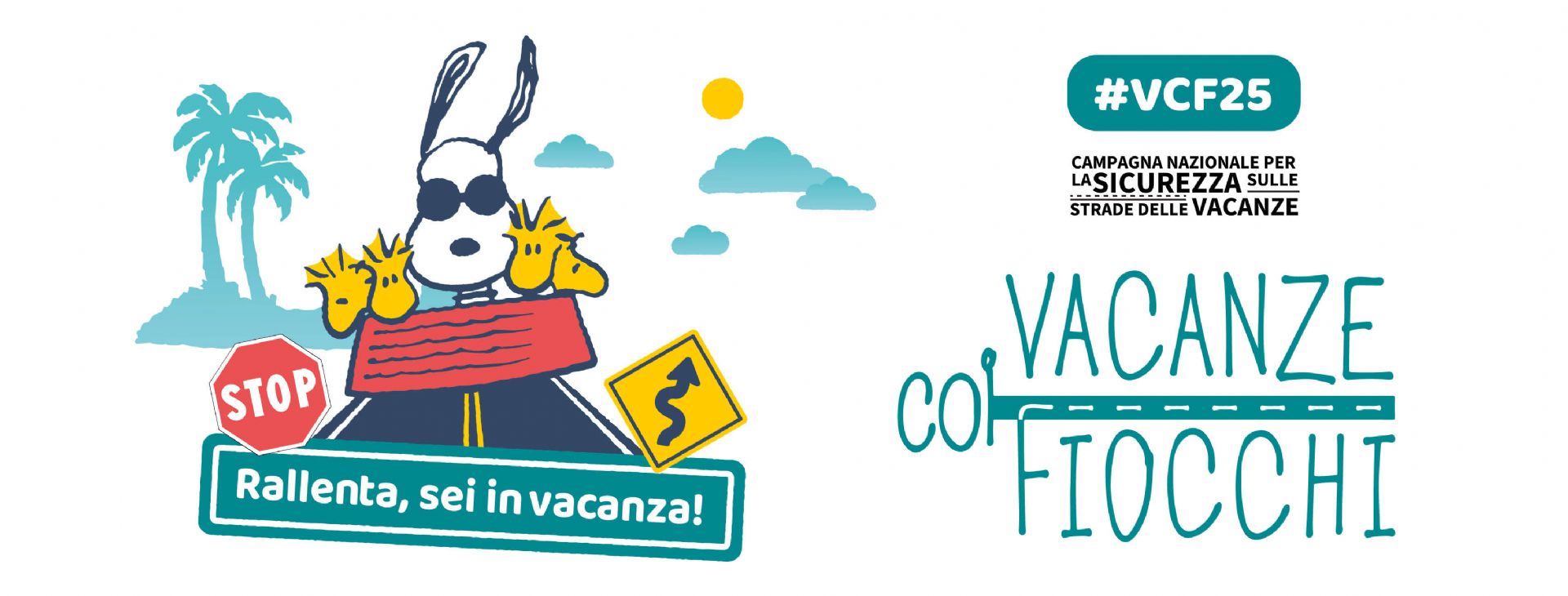 Snoopy, mascotte della campagna, invita a rallentare