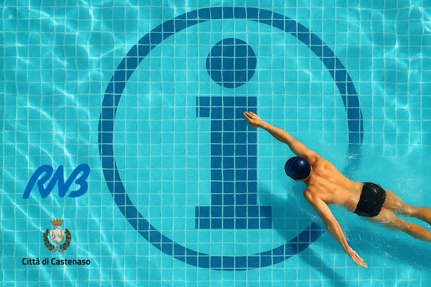 Persona che nuota in piscina