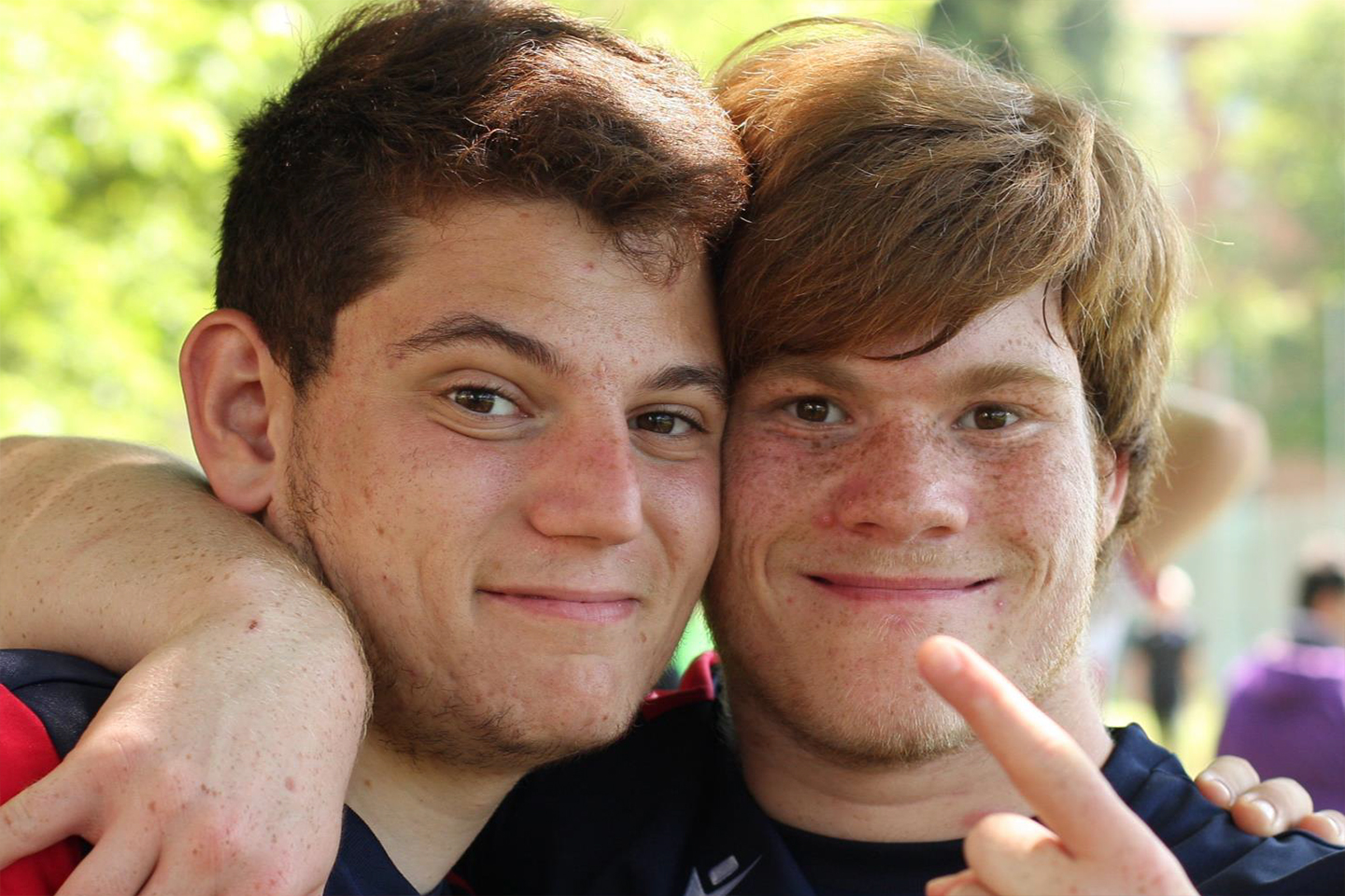 foto di due ragazzi partecipanti al progetto