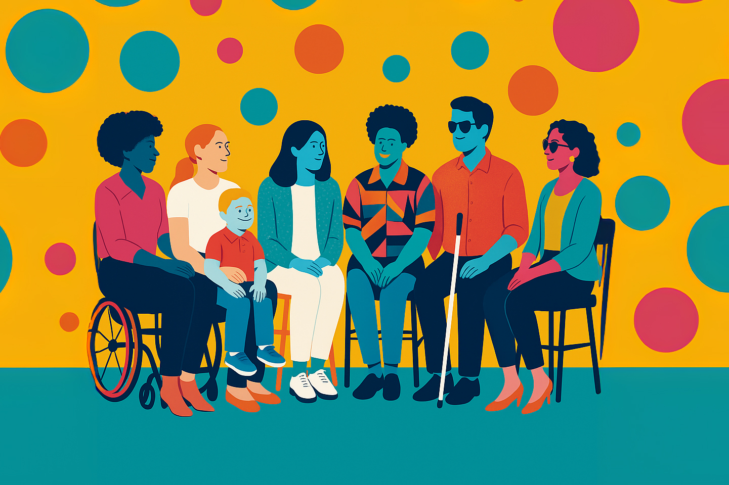 illustrazione di una riunione di persone