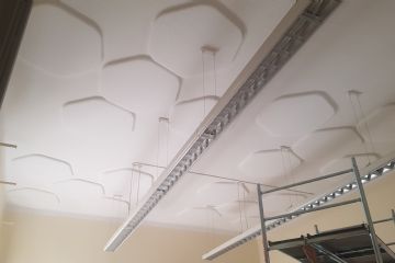 Insonorizzazione soffitto nuove aule