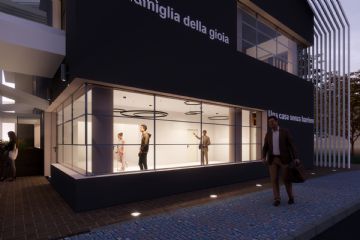 Rendering di un locale della nuova Casa Tosarelli