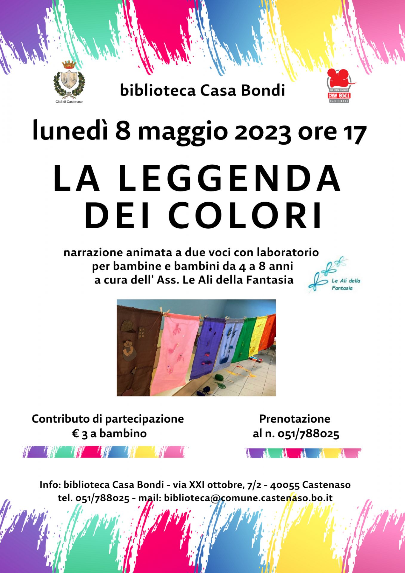 La leggenda dei colori: narrazione animata per bimbi 4-8 anni - Città di  Castenaso